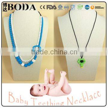 no leadteething jewelery silicone necklace