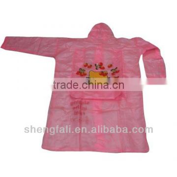 Pink rain coat for children