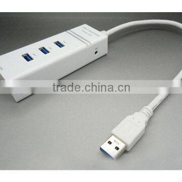 Portable High Speed 5Gbps Bulit-in 35cm USB Cable 4ports USB3.0 Hub for USB Device photo-3