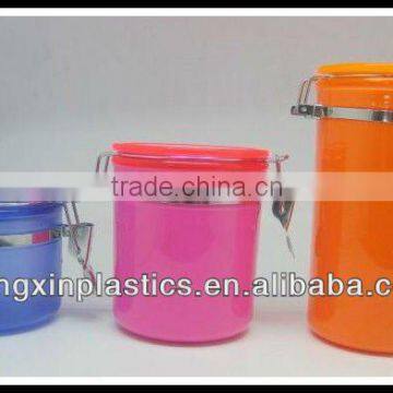 clear plastic canisters for family food storage