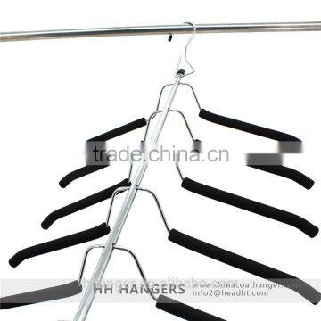 6ps Black Foamed Metal Stainless Steel Shirt Clothes Hangers Collection photo-4