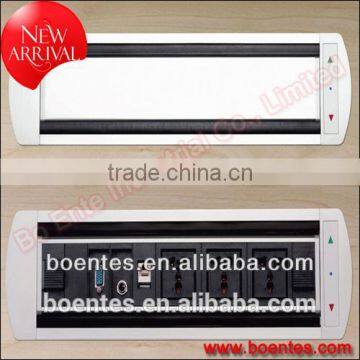 Conference Facility for Aluminum Alloy Material Electric Rotating Hidden Desktop Power Socket photo-3