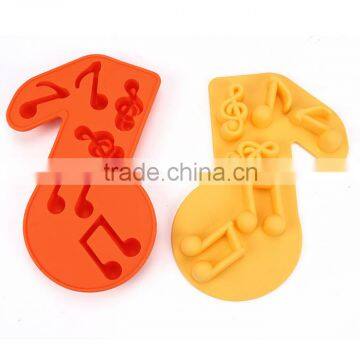 Music Note Shaped Mini Silicone Ice Cube Tray photo-2
