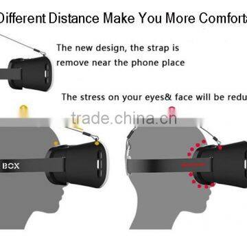 New Products 2016 For IPhone 6 Plus VR Case 3D Virtual Reality Glasses, VR Box Headset For IPhone