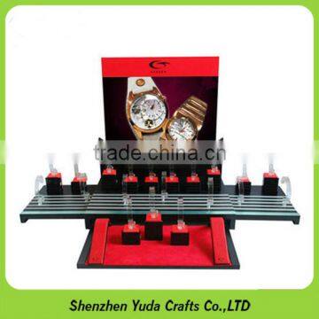 Manufacturing various of wooden watch holder, Yuda factory MDF watch display