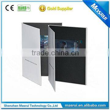 Chinese Wholesale 4.3 Inch Lcd Video Greeting Card / Video Booklet / Lcd Video Booklet for Invitation photo-2