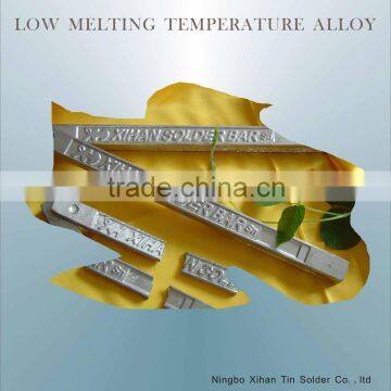 Low melting alloy solder bar