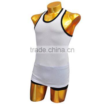 Custom Men's Raaglan Spandex Gym Tank Top Sport Vest