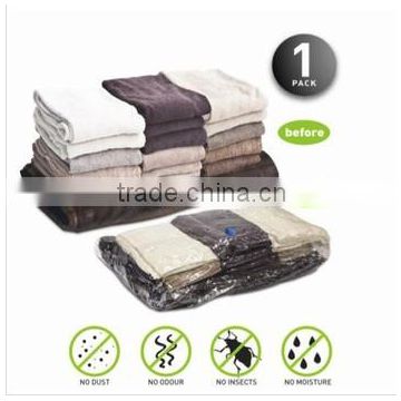 Space saving vacuum compression bags for clothes