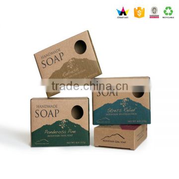 Oem custom luxury corrugated cardboard decorative soap box