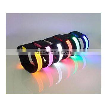 Wholesale High Quality Colorful Fashion Customized Nylon LED Flash Wristband photo-2