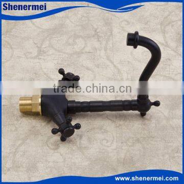 New Black Antique Brass Wash Hand Basin Tap