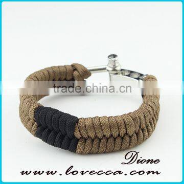 Paracord Survival Bracelet Adjustable Buckle Bracelets for Outdoor Emergency