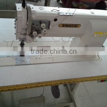 sewing machine double needle lockstitch sewing machine for heavy duty material