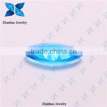 Rough uncut loose aquamarine synthetic gemstones for 2014 fashion jewelry