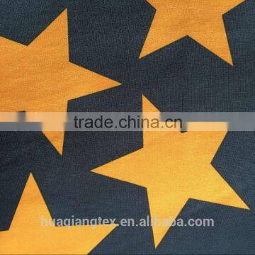 star print polycotton fabric for clothing bedding