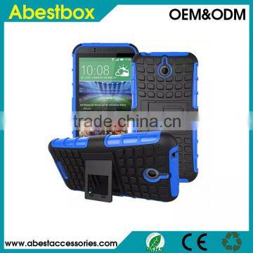For HTC Desire 510 case cover Gear design robot pc silicone dual layer combo stand case,