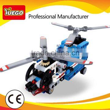Christmas Puzzle plastic building blocks toy helicopter airplane toy