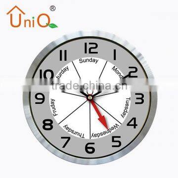 High Quality Week12inch Round Plastic Wall Clock