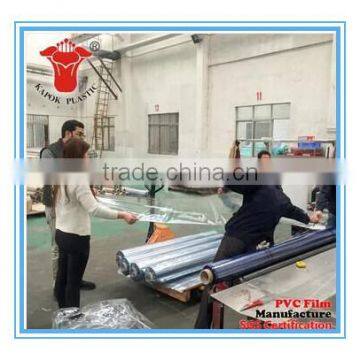 blue color and soft clear plastic pvc material use for packing mattress