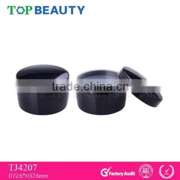 TJ4207-1 Round plastic clear loose mineral powder jar packaging