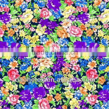 chiffon 100%polyester fabric with printing