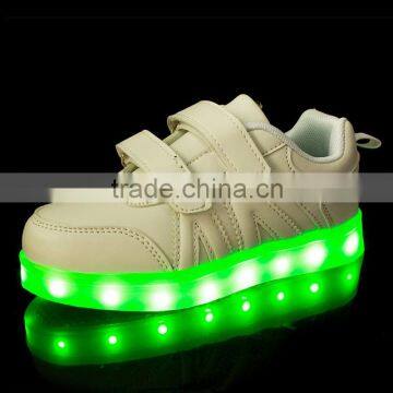 2016 Hot Selling LED Light Shoes 7 Color Changing Girl Shoe Kids Light Up Shoes