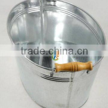 Oval Large Galvanized Steel Party Ice Tub