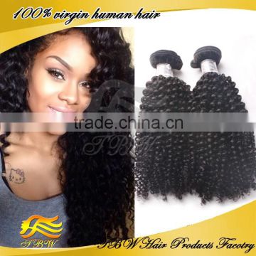 2015 New Products! 7a Grade Brazilian Human Hair Kinky Curly Hair Extentions