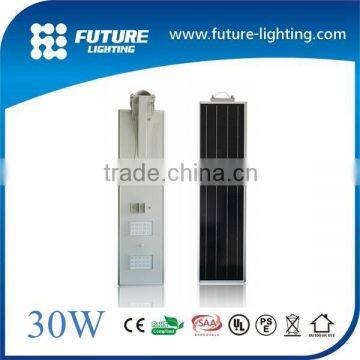 30w Factory Prices Solar Street LED Light All In One light-dependent control and time-controlling