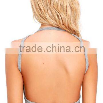 2016 Plain Open Hot Sexi Nude Girl Photo Tank Top Vest Show Back photo-4