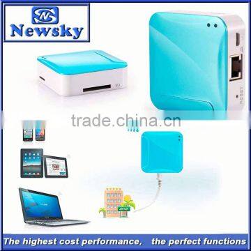 Mini portable 1800Mah power bank 3g wifi router