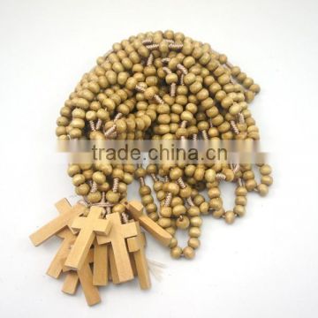 Rosary,religious wooden rosary, cheap rosary wooden beads necklace