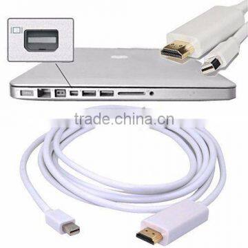 2016 Hot Sale Double Displayport 1.8m Mini DP to HDMI Cable