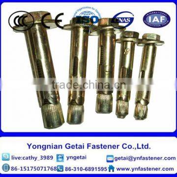 Galvanized Sleeve Anchor with Hex Bolt or Eye Bolt or Flang Nut and Hook Bolt