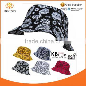 Bucket Hat Paisley Hunting Fishing Outdoor Cap Unisex 100% Cotton bucket hat