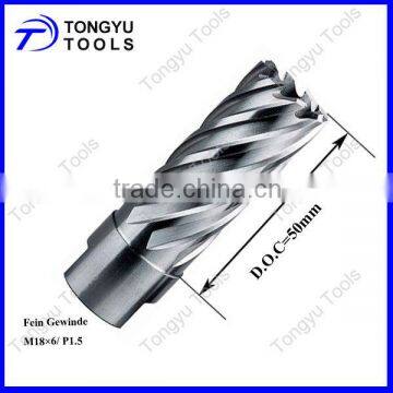 18mm Fein Threaded shank HSS annual cutter