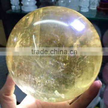 Natural Citrine Crystal Iceland Spar Ball/sphere for Sale ,magic Crystal Healing Ball