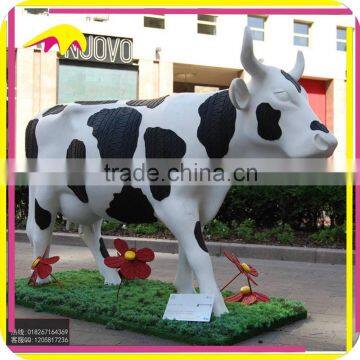 KANO6000 Customized Realistic Life Size Fiberglass Garden Cow Sculpture