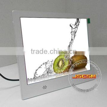 New Products 3D 8inch Motion Sensor 1080p Video Player Digital Photo Frame for Advertising photo-2