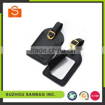 Promotional best price leather luggage tag from in china