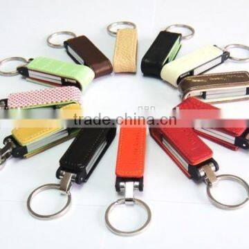 Best design colorful factory direct selling car usb flash drive Brand Custom Leather Can be printed logo