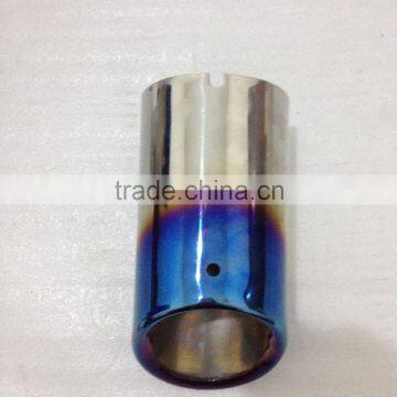 Blue Coated Stainless Steel Exhaust Tips/Universal Exhaust Tail Pipe photo-3