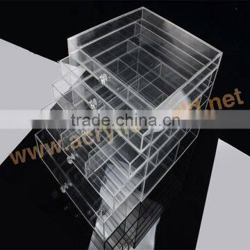 new style acrylic cosmetic box/makeup display rack/acrylic makeup display