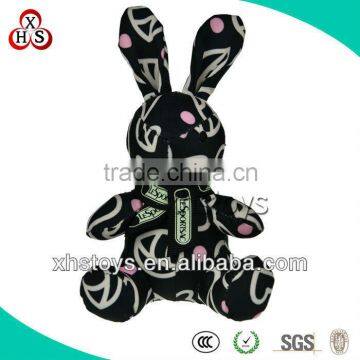 Funny Wholesale Soft OEM Customed Plush Bunny Keychain