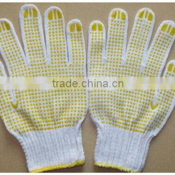 BSSAFETY Polyester or Cotton Knitted PVC Dotted Slip Resistant Safety Work Glove From China Supplier photo-3