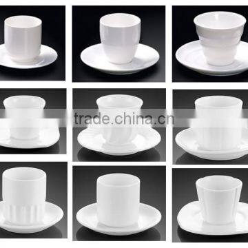 Plain White Personalized Ceramic Porcelain Fine Bone China Espresso Coffe Cups Mugs Without Handle With All Size Wholesale