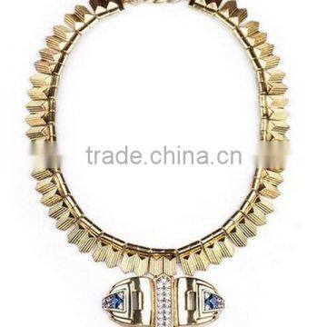 wholesale 2014 fashion costume jewelry accessory from china, new designs chunky crystal collar necklace