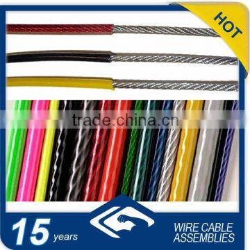 colorful Plastic Coated steel Cable