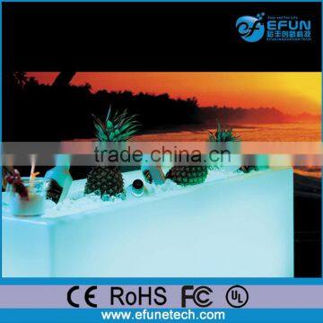 outdoor rgb color changing led ice bucket wine bottle holder,party/event /salon led ice cooler